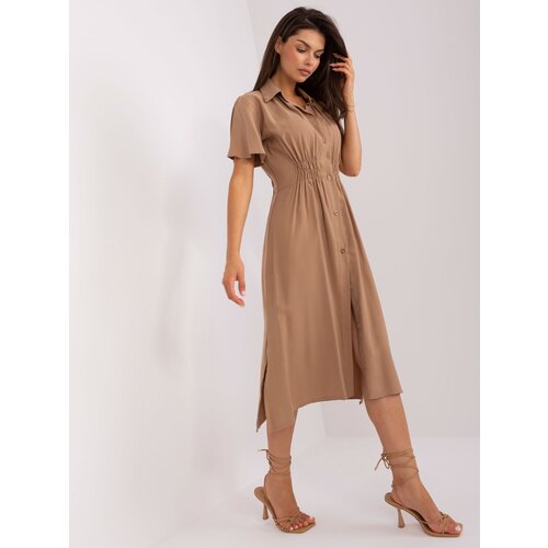 ZULUNA Dress-CHA-SK-0607.69P-dark beige Cene