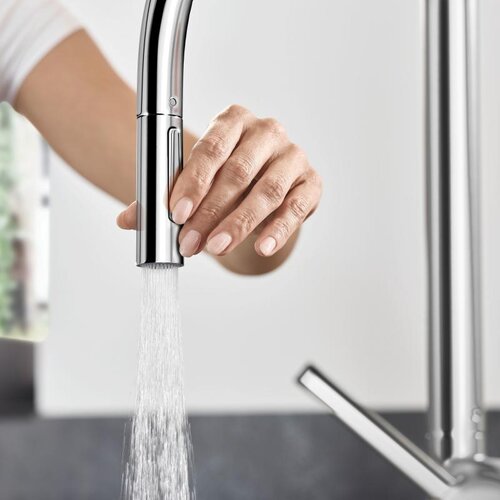 Hansgrohe Talis M54 210 slavina za sudoperu sa izvlačnim tu&amp;scaron;em 72800000 Slike