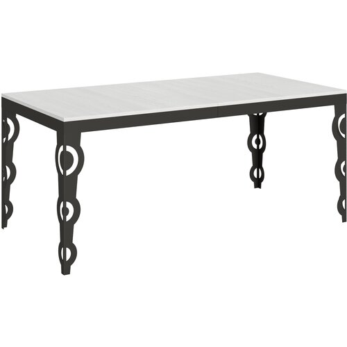 Itamoby &amp;nbsp; Karamay Evolution (90x180/284 cm) - bela, barva nog: antracit - raztegljiva jedilna miza, (20842220) Slike