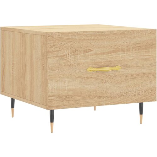 Maison Chic Klubska mizica - kavna mizica - Nizka mizica sonoma hrast 50x50x40 cm inženirski les, (21753170) Cene