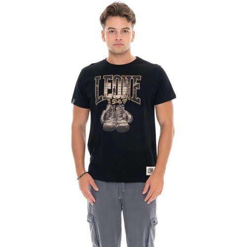 Leone 1947 Majice s kratkimi rokavi Man T-Shirt Short Sleeves Graphics Črna Cene