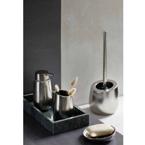 Wenko 24140100 - WC četka BADI 13,5x38 cm srebrna Slike
