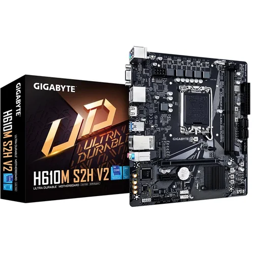 Gigabyte matična plošča H610M S2H V2, DDR5, SATA3, DP, USB3.2Gen1, LGA1700 mATX