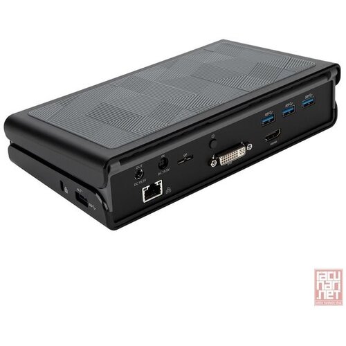 Targus universal USB-A 3.0 DV Docking Station with Power, Dual monitor support, 4x USB 3.0+USB type-C, HDMI/DVI/LAN (DOCK171EUZ-81) Cene