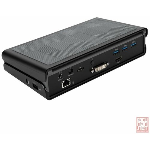 Targus universal USB-A 3.0 DV Docking Station with Power, Dual monitor support, 4x USB 3.0+USB type-C, HDMI/DVI/LAN (DOCK171EUZ-81) Cene