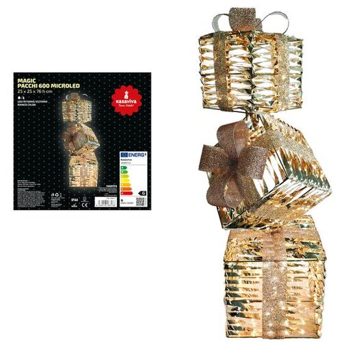 Dekoracija DAROVI 600 MICROLED CM.25X25X76CM Cijene