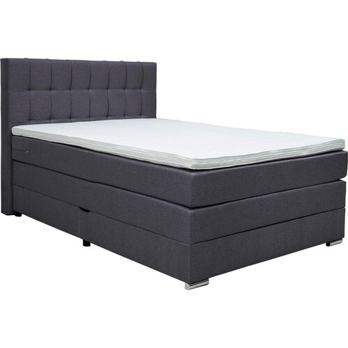 CARRYHOME POSTELJA BOXSPRING 140 cm x 200 cm , tekstil črna Cene