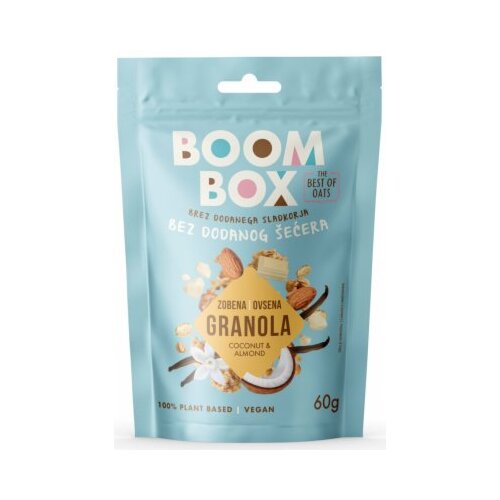 Boom box ovsena granola kokos&bad&cokol&vanila 60g Cene