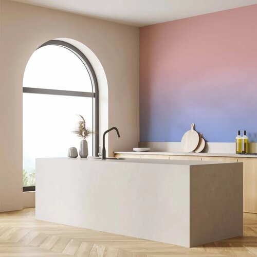  Foto tapeta - Pink Dawn - Gradient Background from Pink to Cool Blue 150x105 Vodootporna Slike