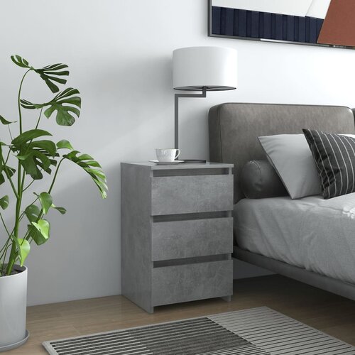 VidaXL noćni ormarići 2 kom boja betona 40x35x62,5cm konstruirano drvo Slike
