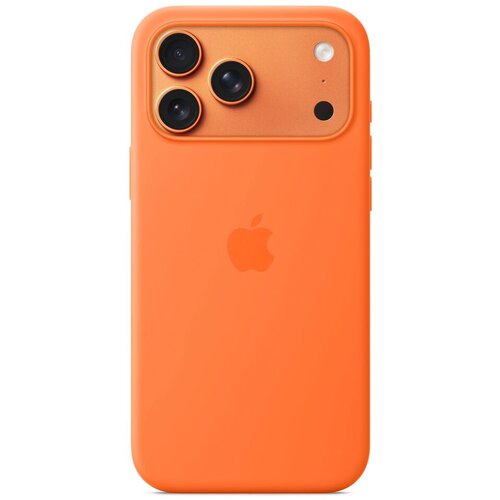 Apple iPhone 17 Pro Max Silicone Case with MagSafe &ndash; Orange Cene
