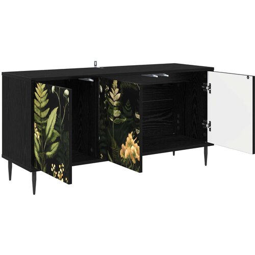  ormar RHENEN 102 x 33 x 51 cm Crni hrast Konstruirano drvo Slike