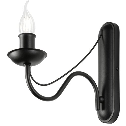  Zidna lampa ANTON 1xE14/60W/230V crna Slike