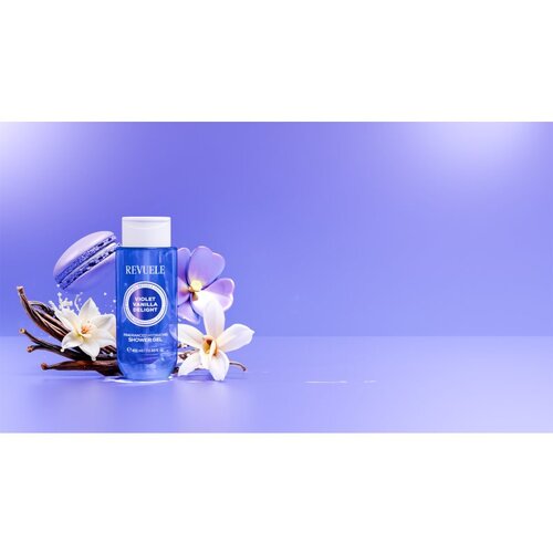 Revuele Violet Vanilla Delight Fragranced Hydrating Shower Gel parfumirani gel za prhanje z vlažilnim učinkom za ženske 400 ml Slike