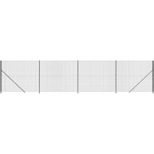  Ograda od žičane mreže s prirubnicom antracit 2,2x10 m Slike