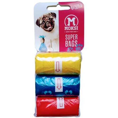 Moksi Higijenske kesice otporne na cepanje Super Bags, 6x20 komada Slike