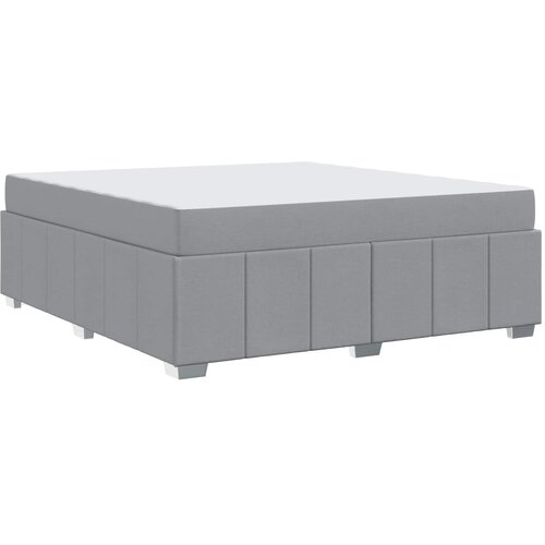  Krevetna konstrukcija Svijetlo siva 180 x 200 cm tkanina Slike
