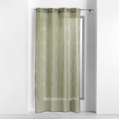 Douceur d int&amp;eacute;rieur Kaki zelena prozirna zavjesa 140x280 cm Ajourela &amp;ndash; Slike