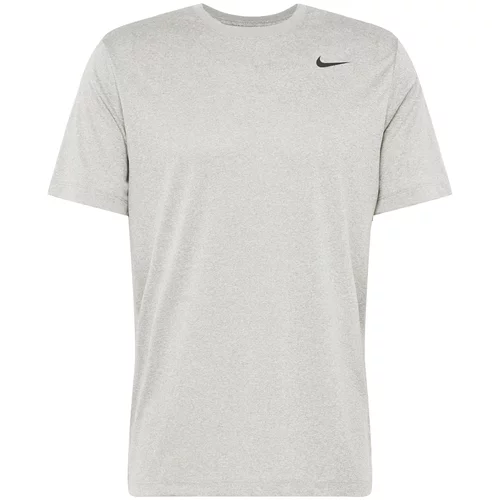 Nike Tehnička sportska majica siva melange / crna