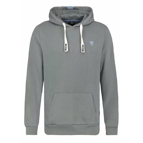 Fashionhunters Dark gray SUBLEVEL men's sweatshirt with a hood