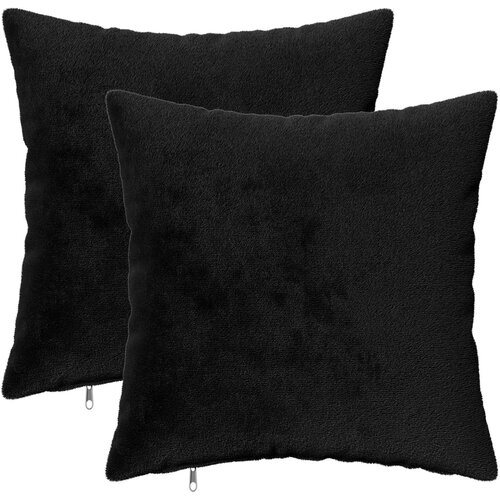  Presvlaka za jastuk 2 pcs HEERLEN Crna 50 x 50 cm Flanel Cene