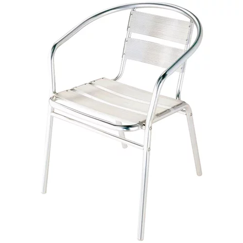  stolica koja se može slagati jedna na drugu (širina: 54 cm, aluminij)
