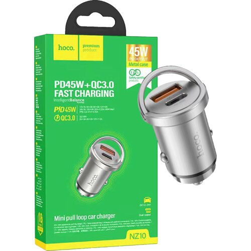 hoco. Avto polnilec, hitri, PD45W+QC3.0 - NZ10 Handy Cene
