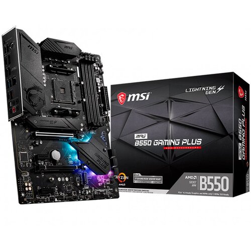 MSI Main Board Desktop MPG B550 GAMING PLUS AM4 4xDDR4 1xPCI-E x16 2xPCI-E x1 2xM.2 Cijene