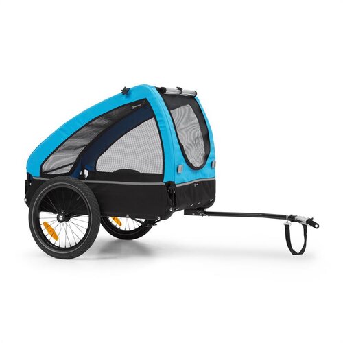 Klarfit Husky, prikolica za bicikel za pse, cca 250L, 600D, Oksfordsko platno, modra Cene