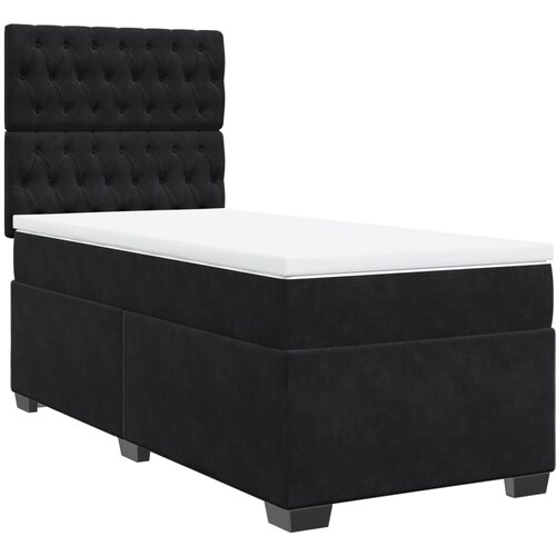 Box spring krevet s madracem crni 80 x 200 cm bar&amp;scaron;unasti Slike