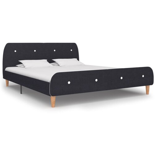 Furnova Posteljni okvir temno sivo blago 160x200 cm, (21936848) Slike