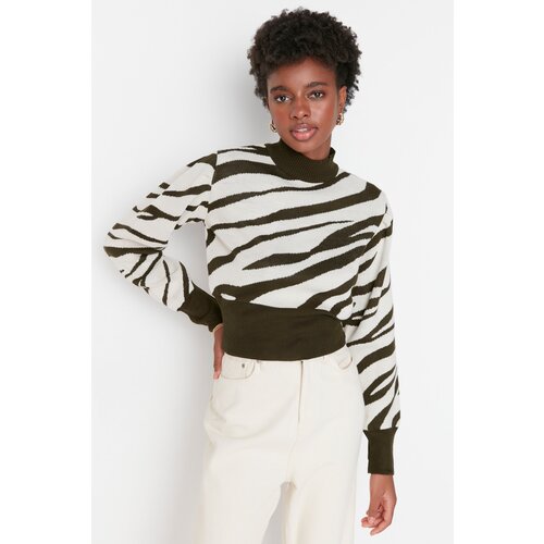 Trendyol Ženski džemper Zebra Patterned Cene