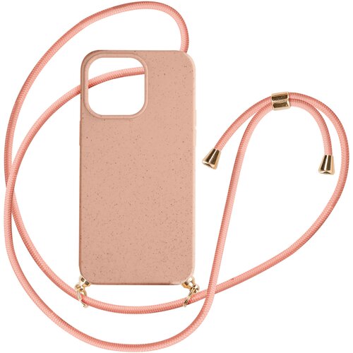 AVIZAR Ovitek z vrvico za iPhone 15 Pro iz serije Classic Case Organic, ki ga je mogoce 100 % reciklirati - roza, (20826624) Cene