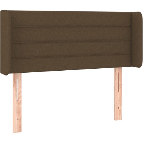 LED uzglavlje tamnosmeđe 83x16x78/88 cm od tkanine Slike