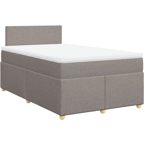 vidaXL Box spring postelja z vzmetnico taupe 120x190 cm blago, (21307124) Cene