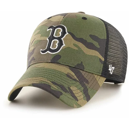 47 Brand Kapa Boston Red Sox boja: zelena, s uzorkom