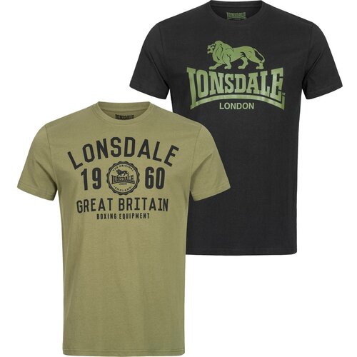 Lonsdale Men's t-shirt regular fit double pack Slike