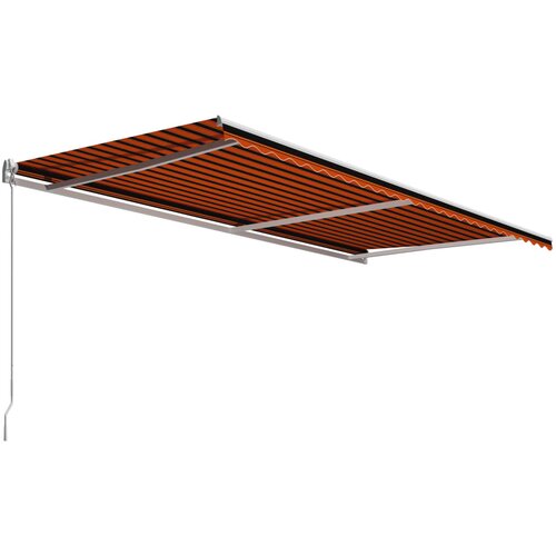 Tenda na ručno uvlačenje 600 x 300 cm narančasto-smeđa Slike