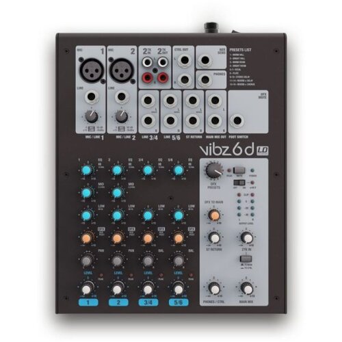 Ld Systems VIBZ 6 D - 6 kanalna mešalna miza z DFX efekti - - Audio-Kondric Cene