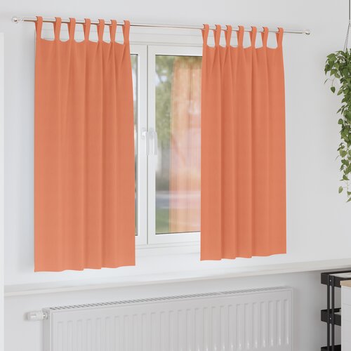 vidaXL Zavjese za zamračivanje 2 pcs Terakota 175 x 140 cm Poliester Cijene