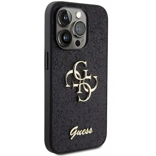  GUHCP15XHG4SGK silikonski ovitek za iPhone 15 Pro Max - črn z bleščicami in zlatim logom Cene