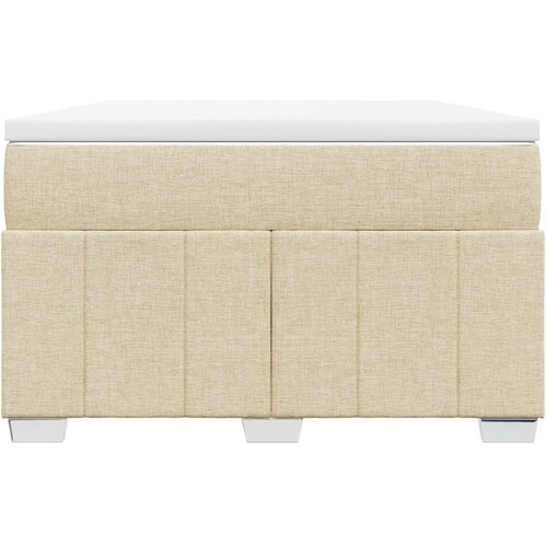  Krevet box spring s madracem krem 120 x 190 cm od tkanine Slike