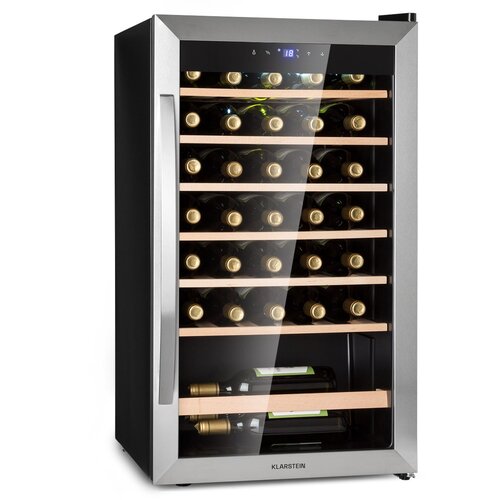Klarstein Vinamour 32 Uno, vinoteka, 1 cona, 95 l / 36 steklenic, 4-18 °C, upravljanje na dotik Cene