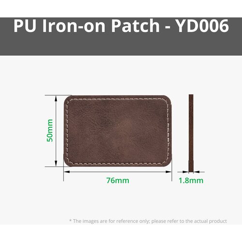 Bambu Lab Rectangular PU Iron-on Patch - Rustic to Gold (10PCS) (B-YD006) Cene