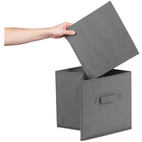 Compactor Tamno siva plastična kutija za pohranu 31x31x31 cm &amp;ndash; Slike