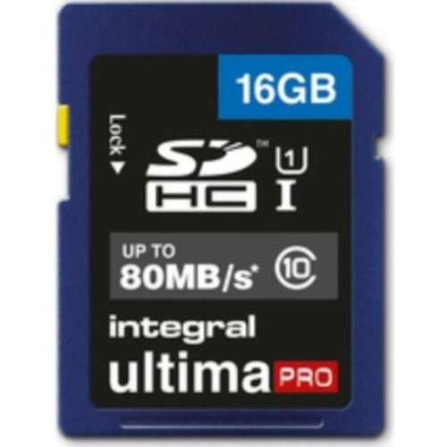 Integral spominska kartica 16GB SDHC UltimaPro (INSDH16G10-80U1) Cene