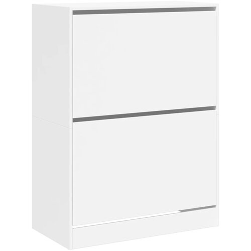 Maison Chic Omarice za obutev - Kopa za čevlje z 2 predaloma bela 80x42x108 cm, (21778252) Slike