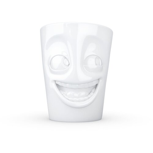 58products Bela skodelica z ročajem iz porcelana, prostornina 350 ml Cene