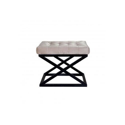 Atelier Del Sofa Tabure 50x42x40cm, Crno-Krem Cene