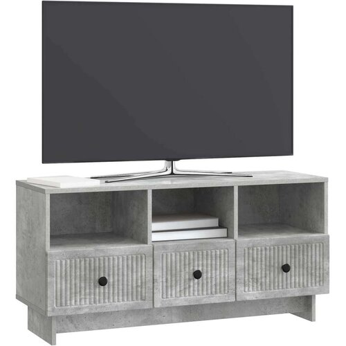 vidaXL TV omarica Betonsko siva 102 x 34,5 x 50 cm Inženirski les, (5000202751) Cene